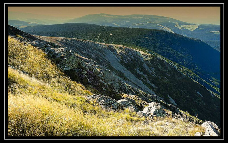 Mountain Ridge Landscape — Green