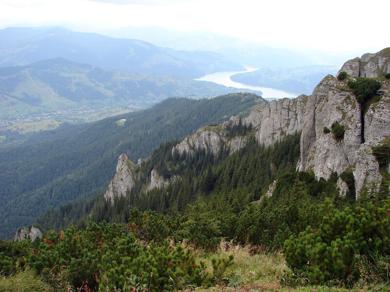 Mountain Ridge with River