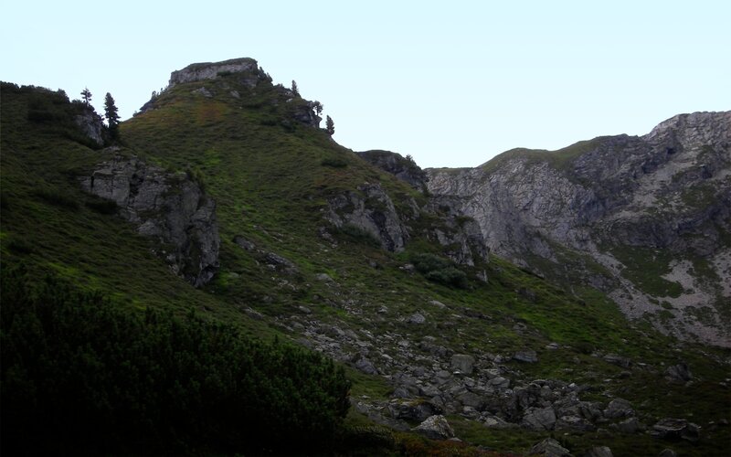 Mountain Ridge with Rocks