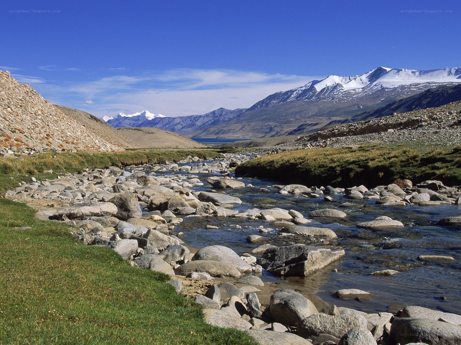 Mountain river in a valley