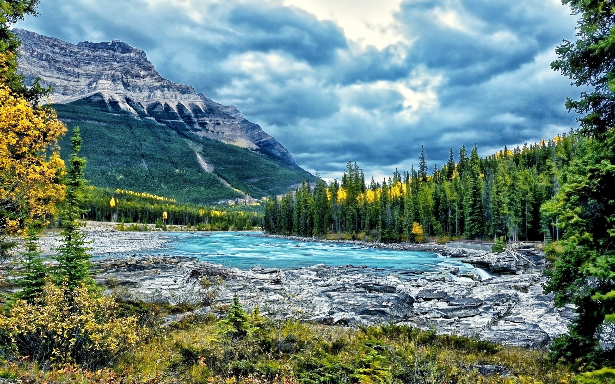 Mountain river landscape