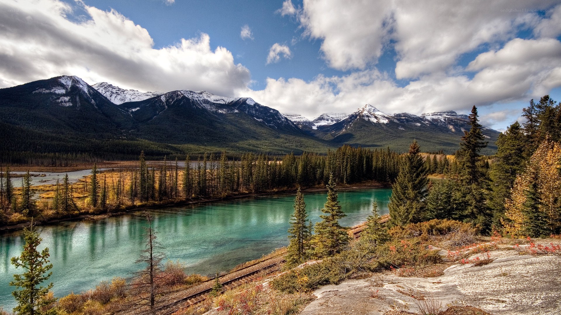 Mountain river landscape