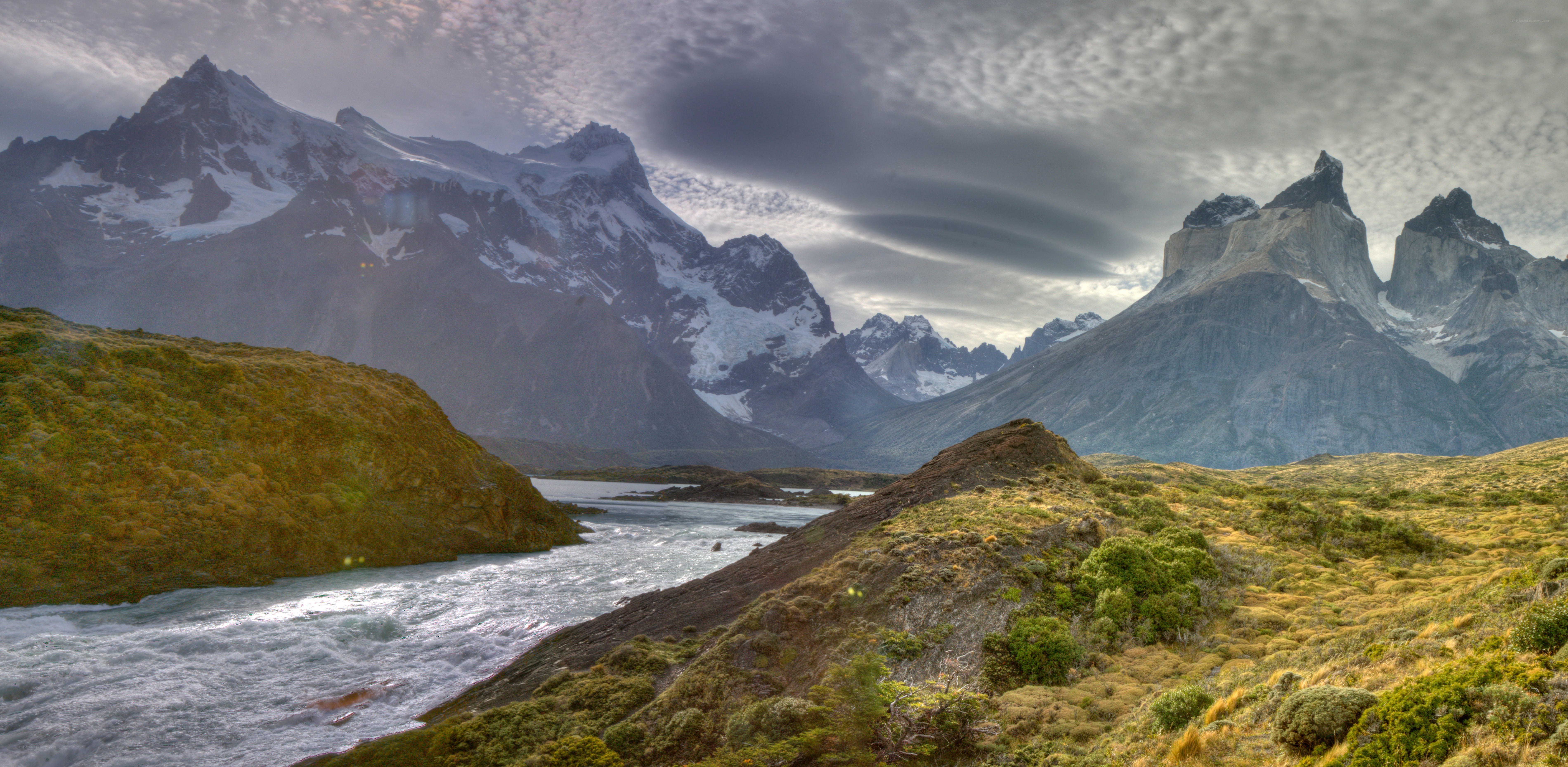 Mountain river landscape