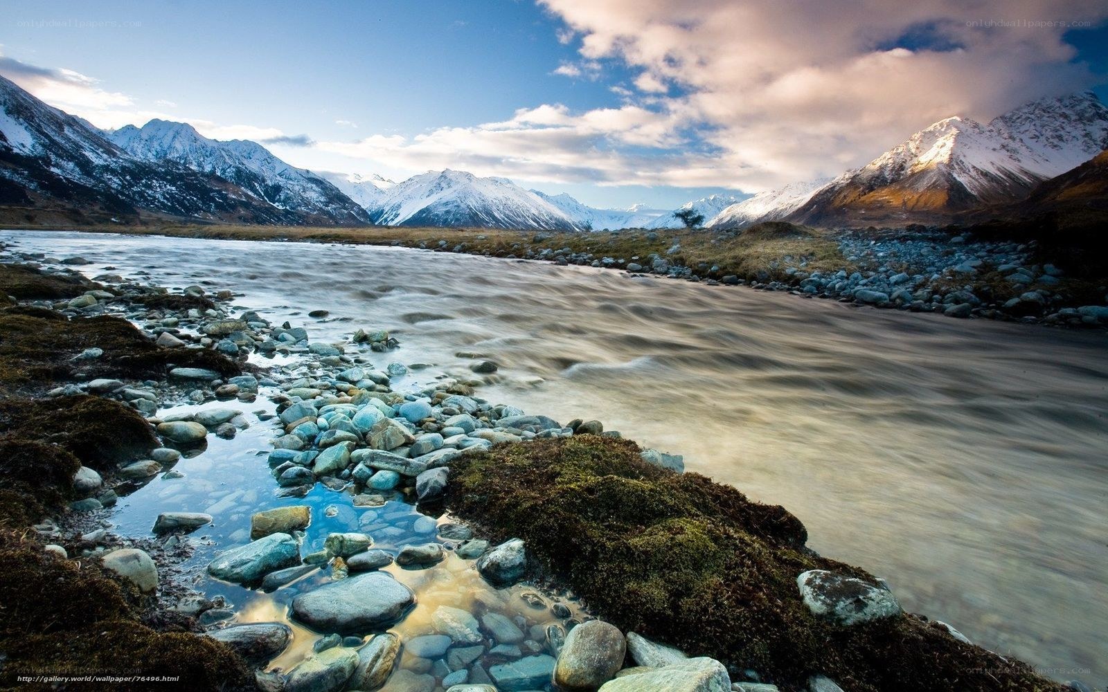 Mountain river landscape