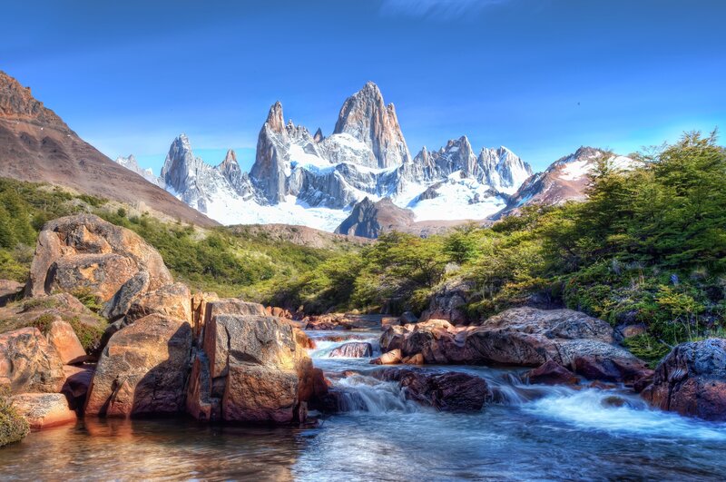 Mountain river landscape