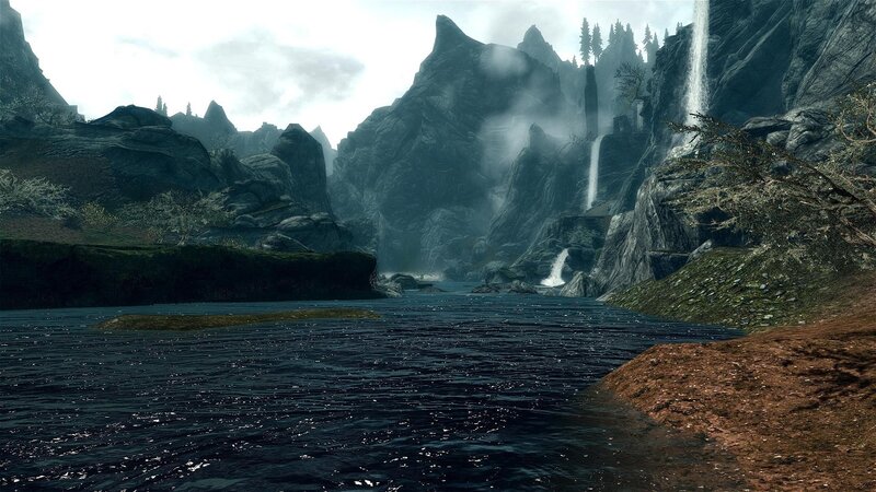 mountain river landscape