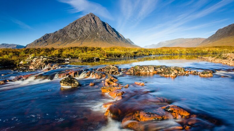 Mountain river landscape