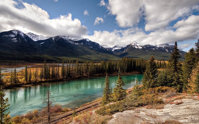 Mountain river landscape