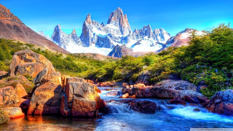Mountain river landscape
