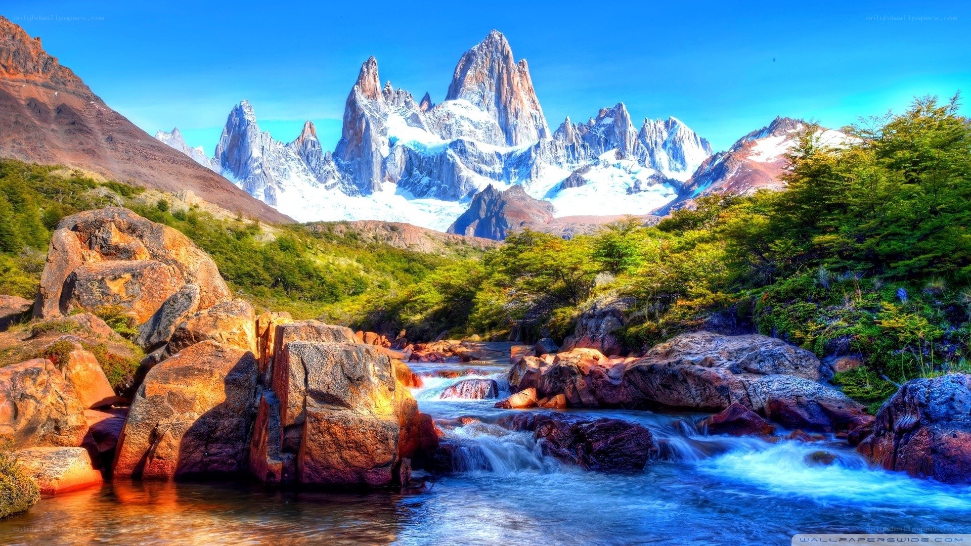 Mountain river landscape