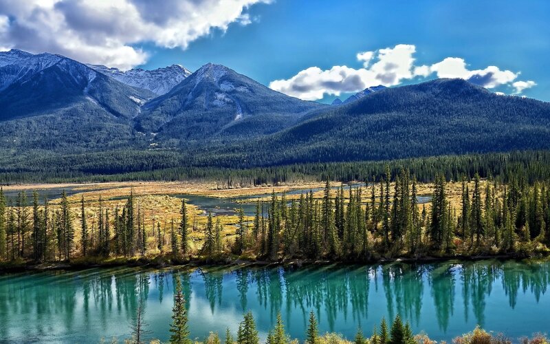 Mountain river landscape