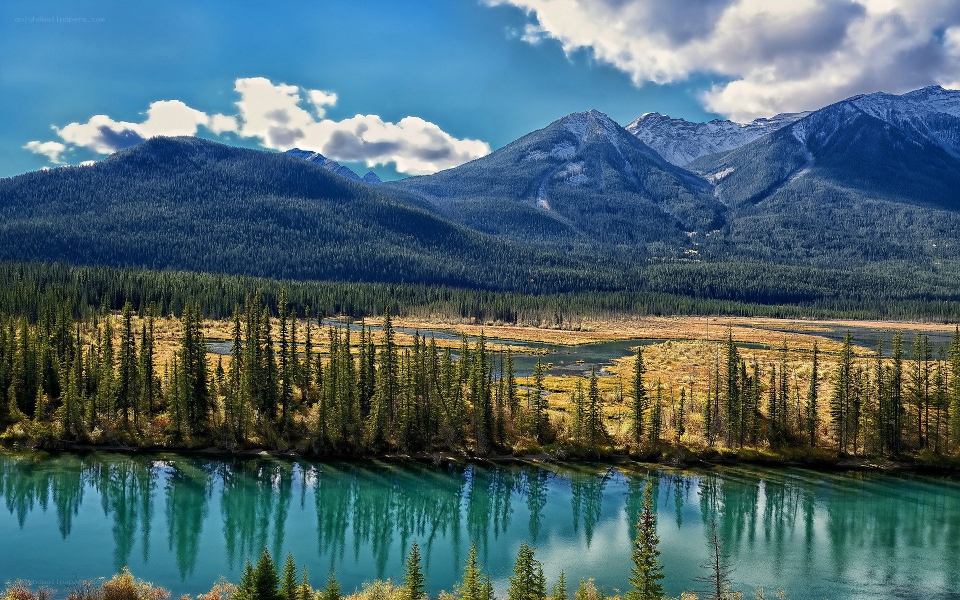 Mountain river landscape