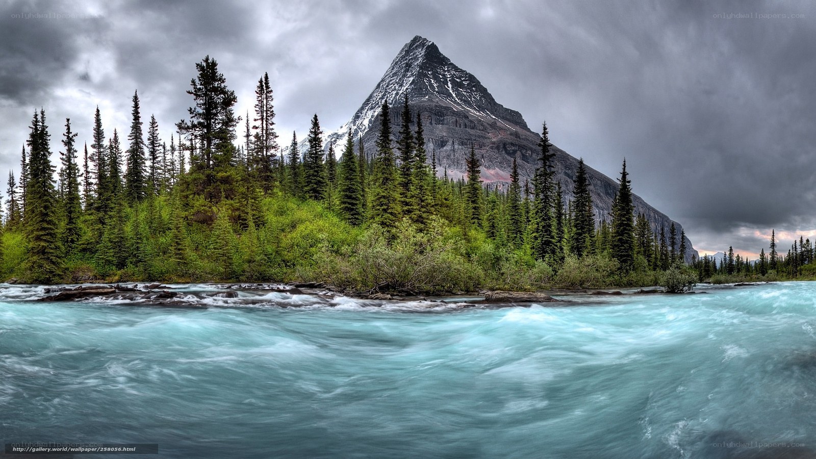 Mountain river landscape
