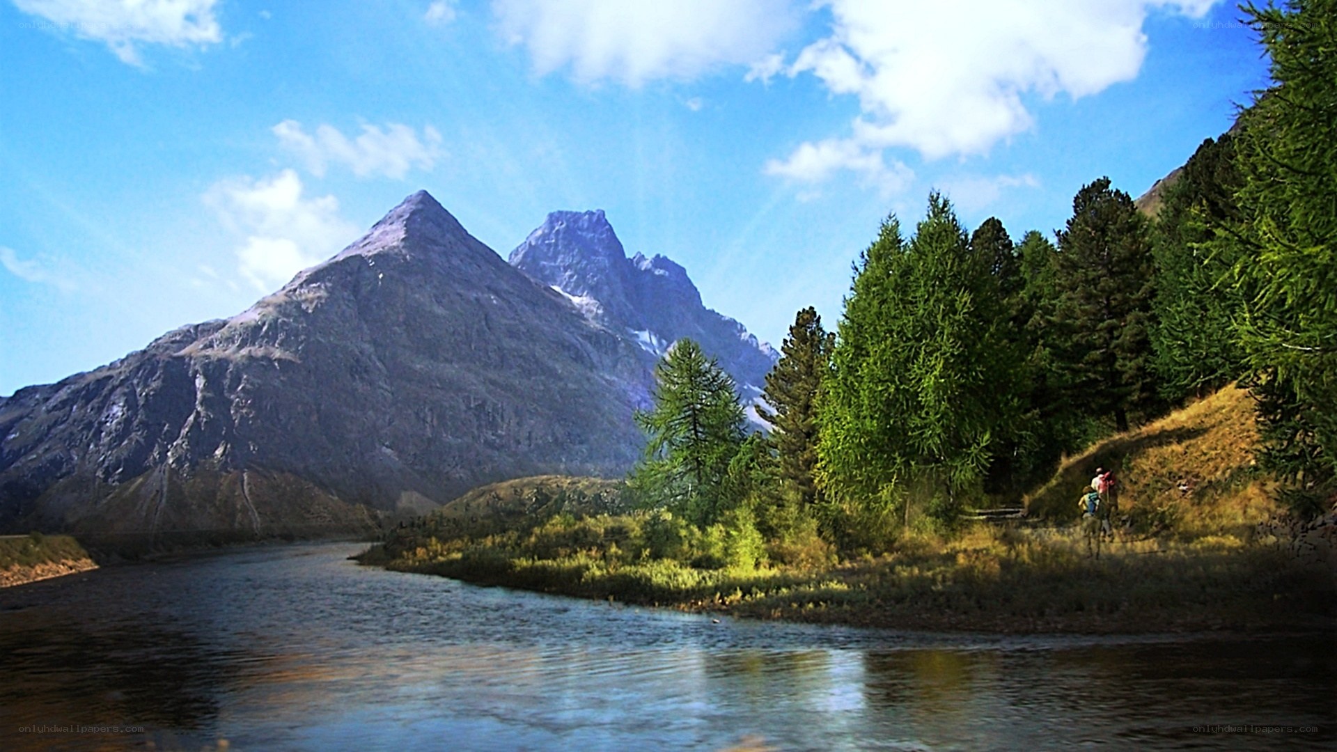 Mountain river landscape