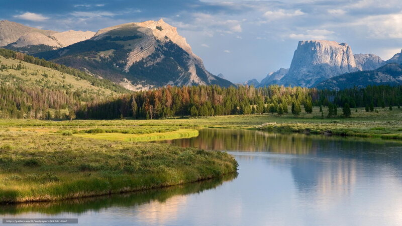 Mountain river landscape