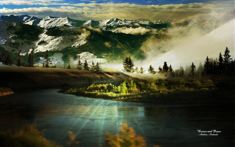 Mountain River Landscape