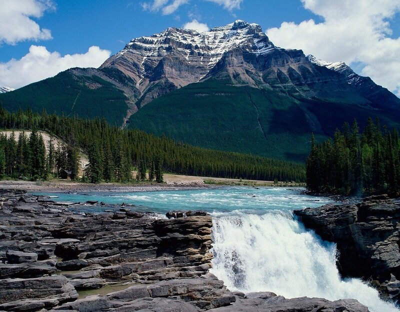 Mountain River Waterfall
