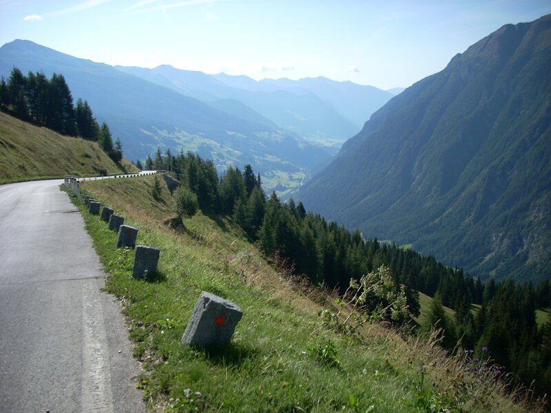 Mountain road in a valley