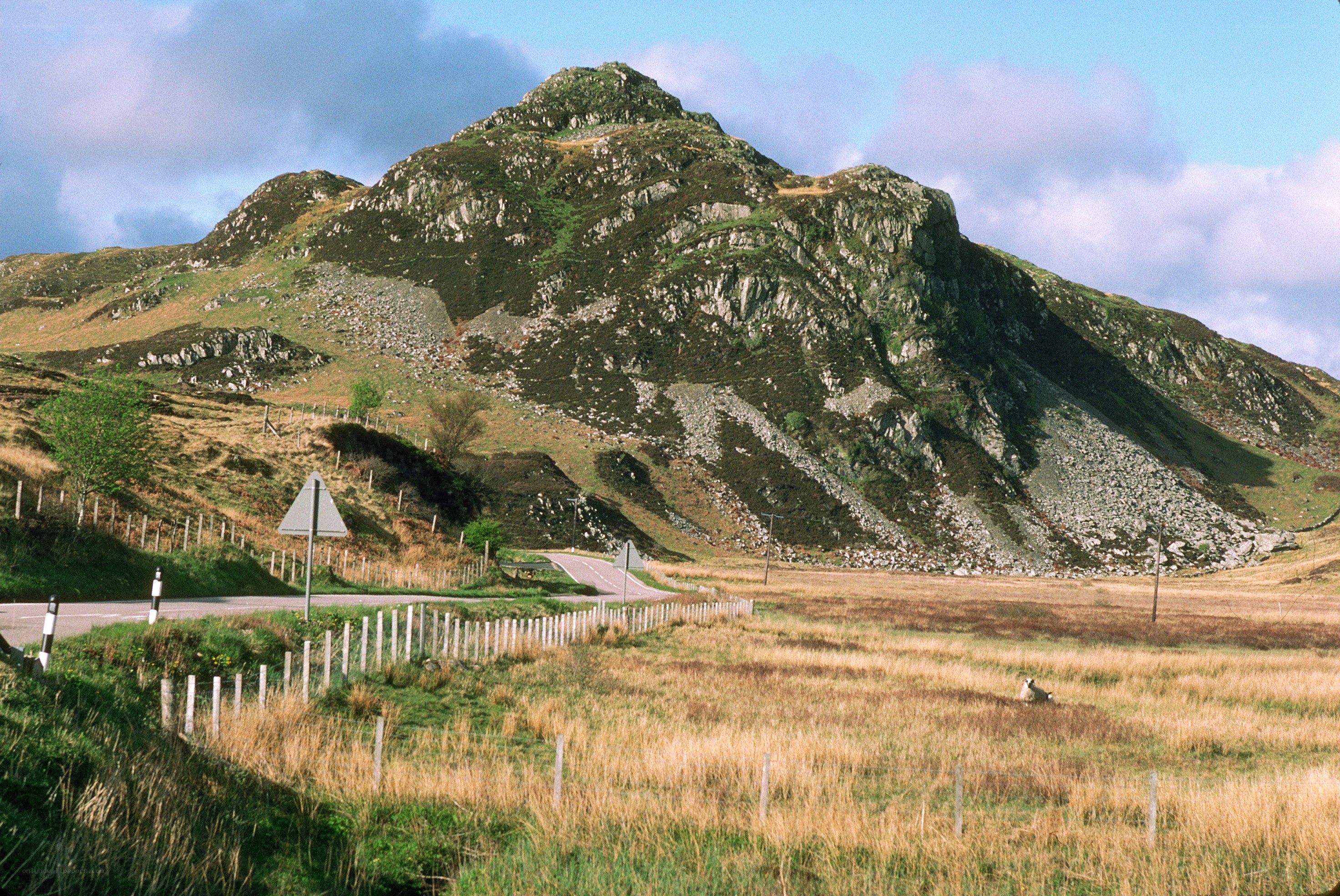 Mountain road in rural Scotland