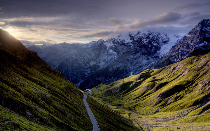 Mountain Road in Valley