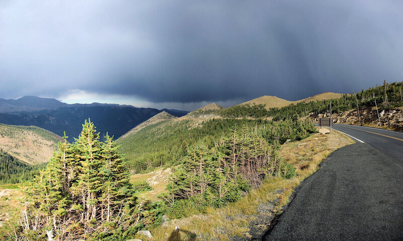 Mountain Road under Storm