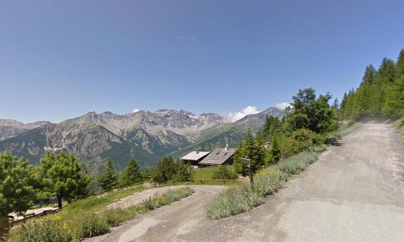 Mountain Road with Chalet