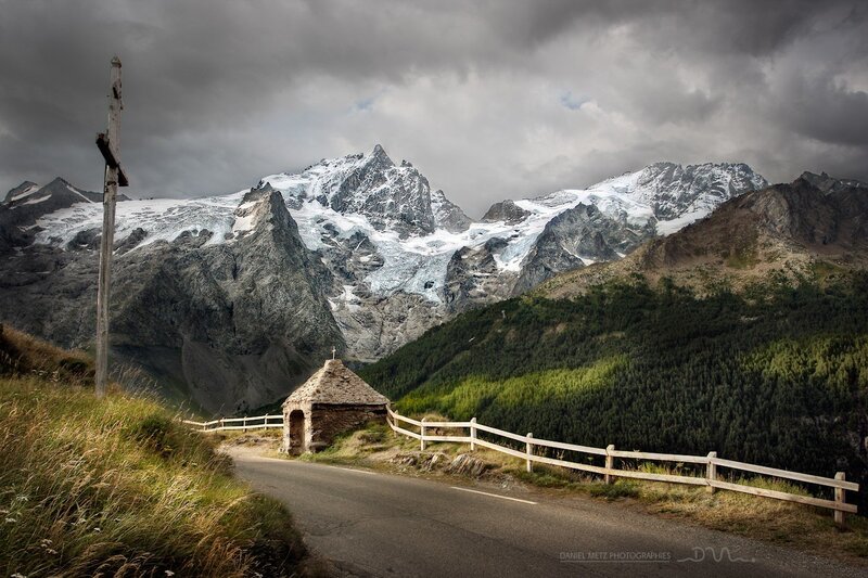 Mountain Road with Chapel