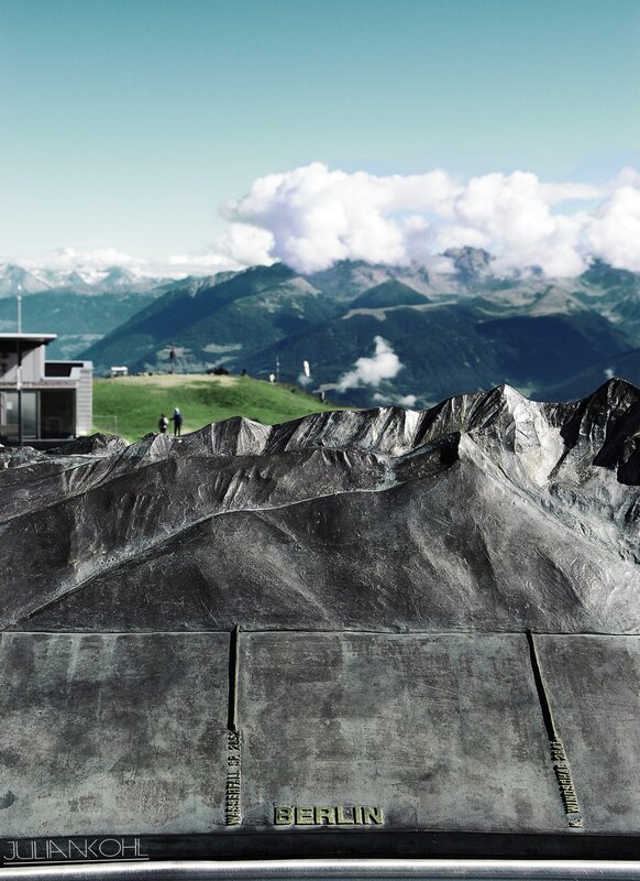 Mountain Sculpture with View