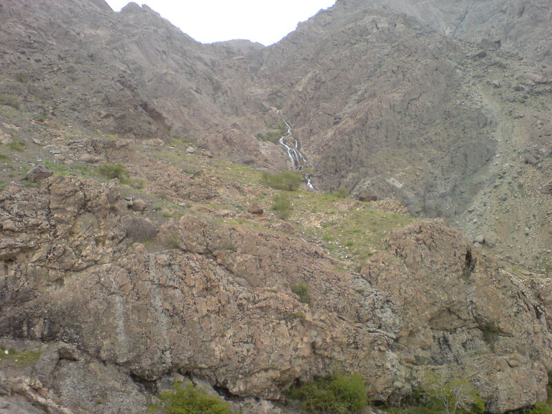 mountain stream in rocky valley