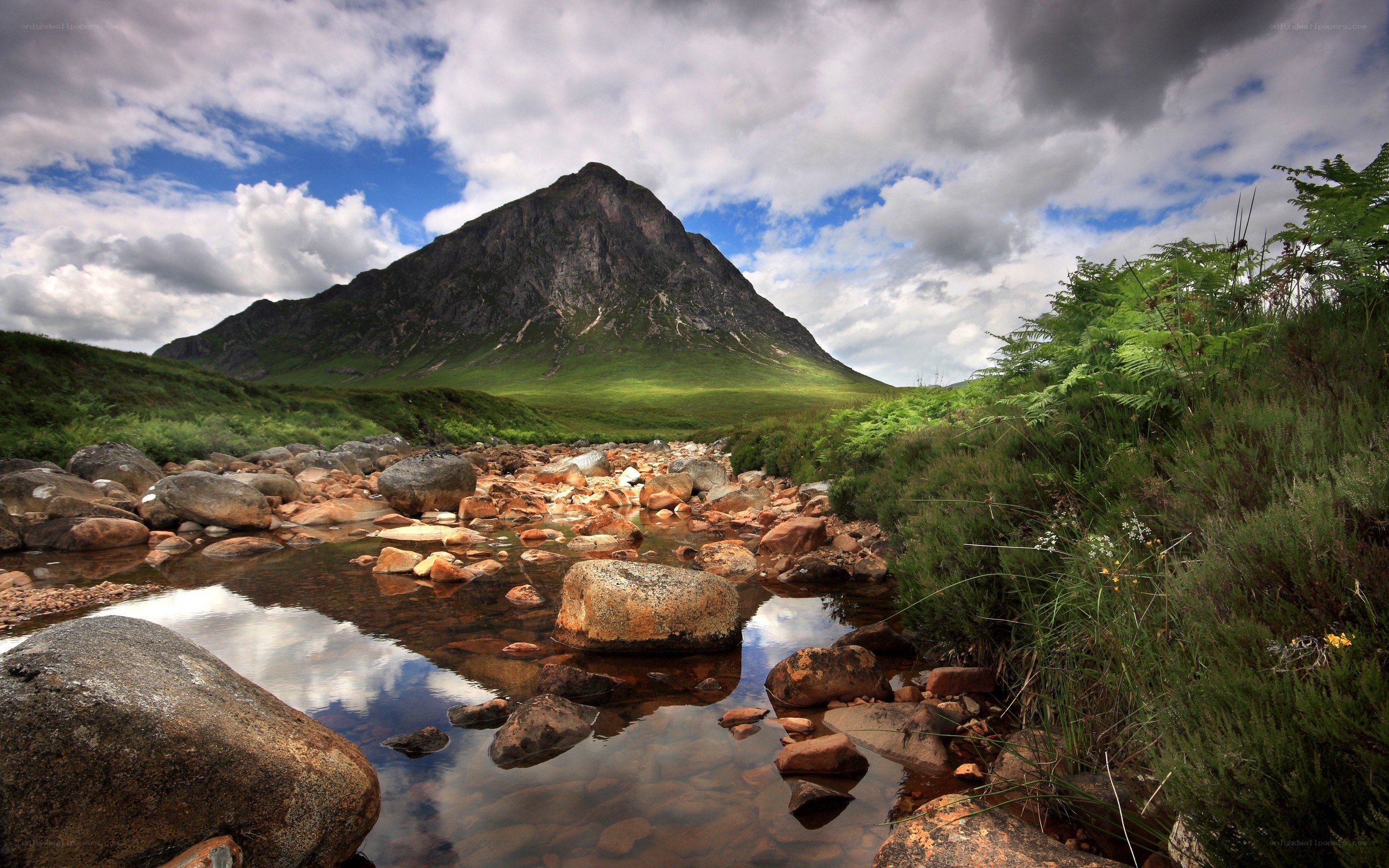 Mountain stream in the Scottish Highlands