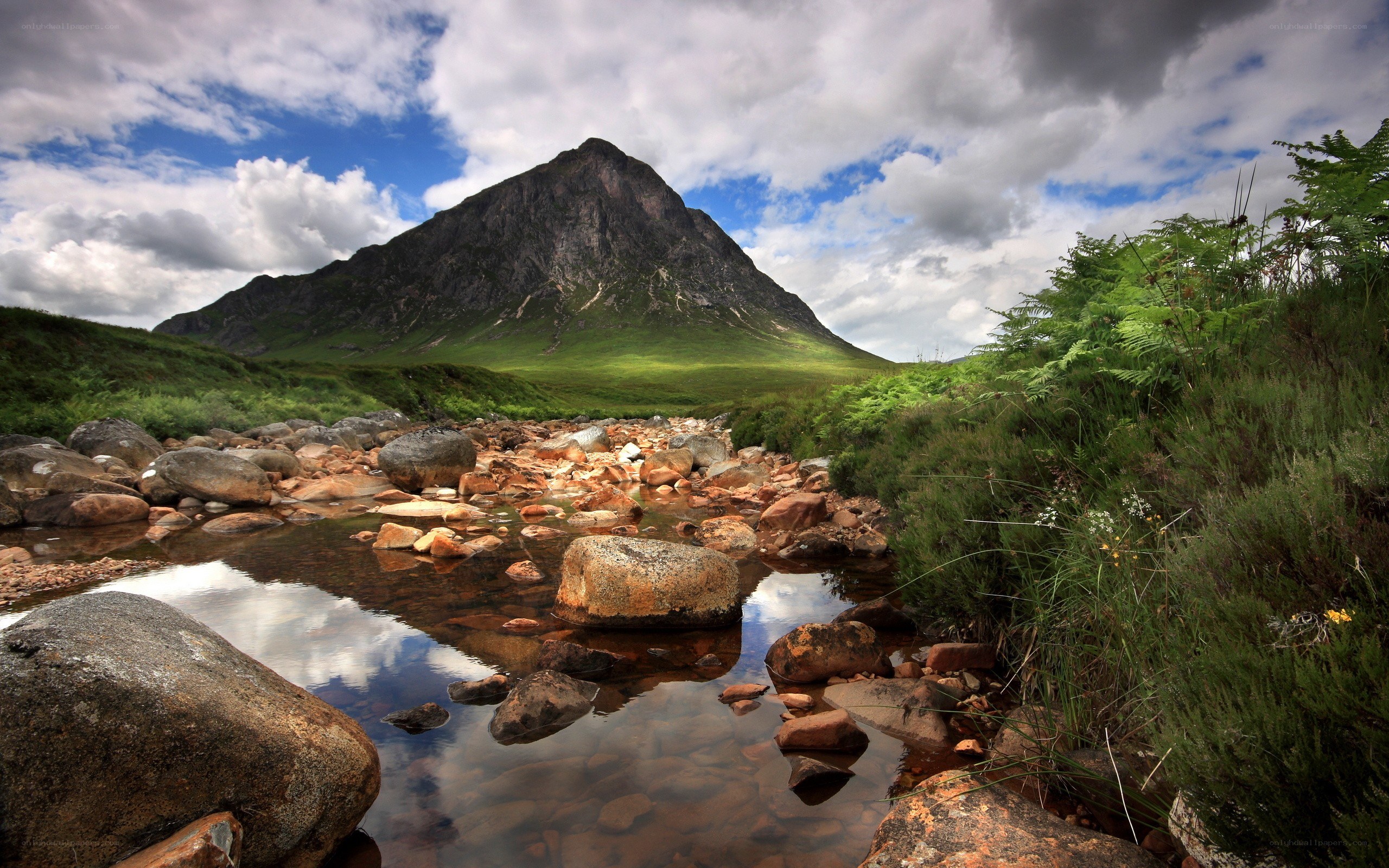 Mountain stream in the Scottish Highlands