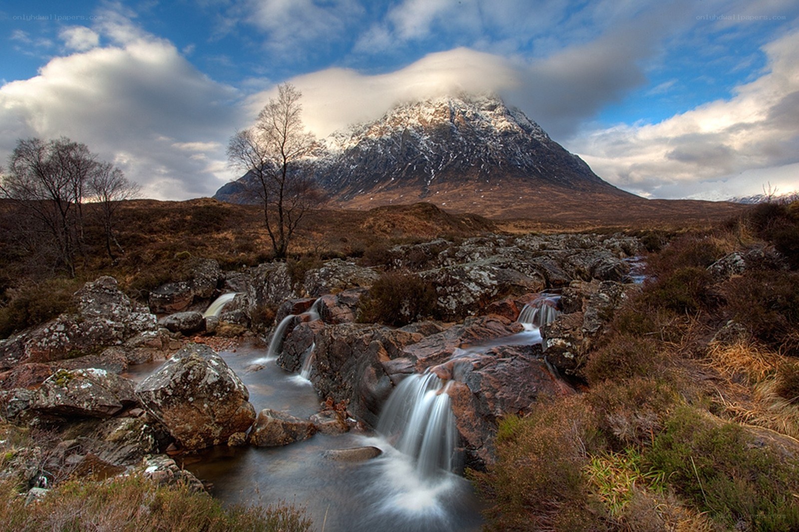 Mountain stream in the Scottish Highlands
