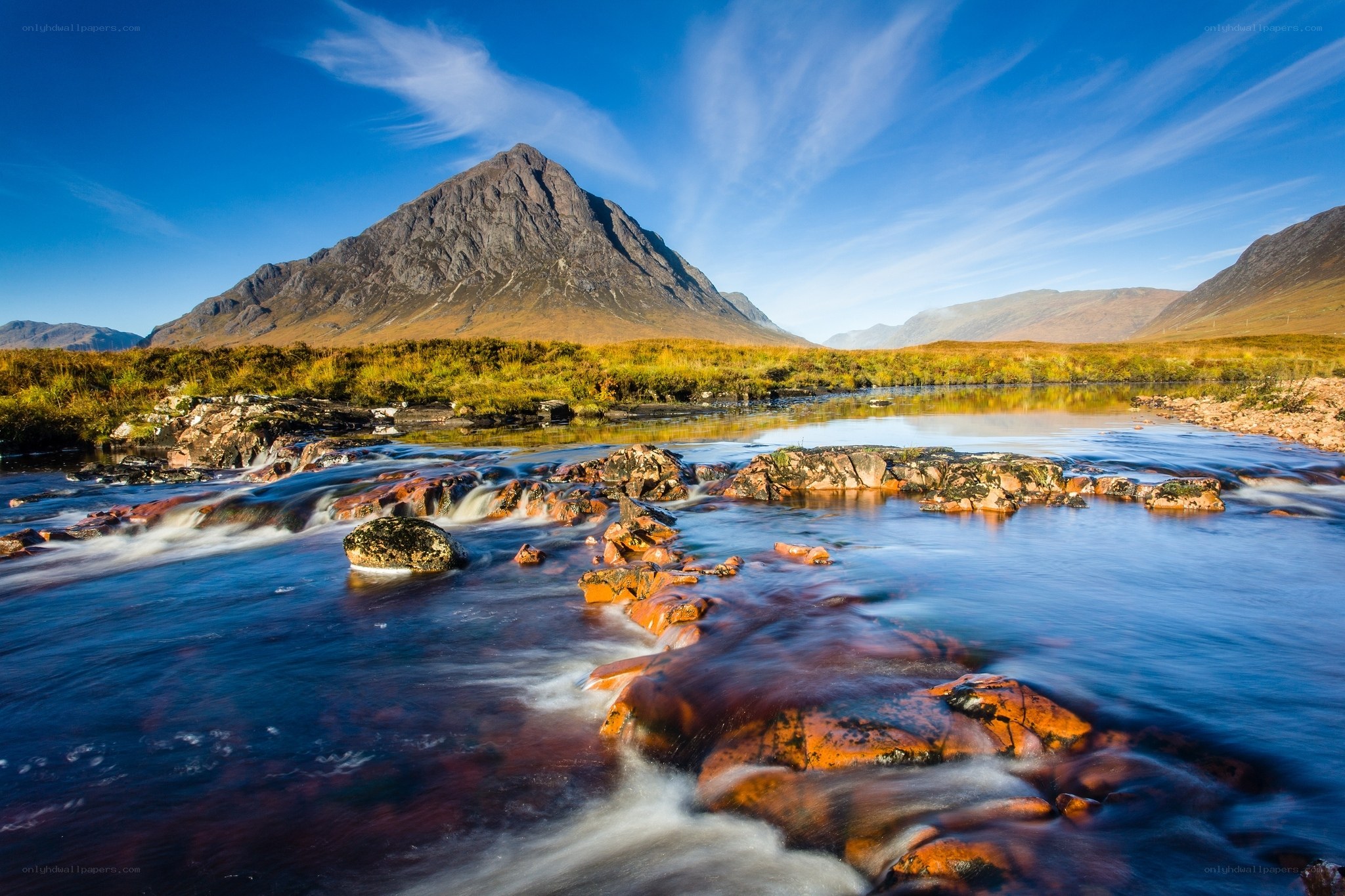 Mountain stream in the Scottish Highlands