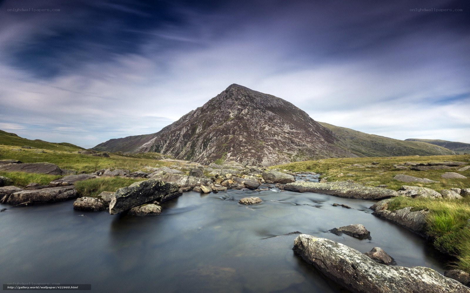 Mountain stream landscape