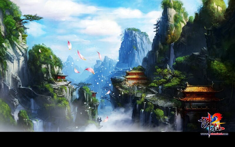 Mountain Temple Complex — Blue