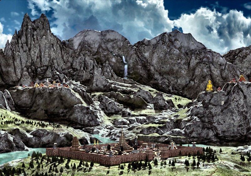 Mountain Temple Complex — Gray