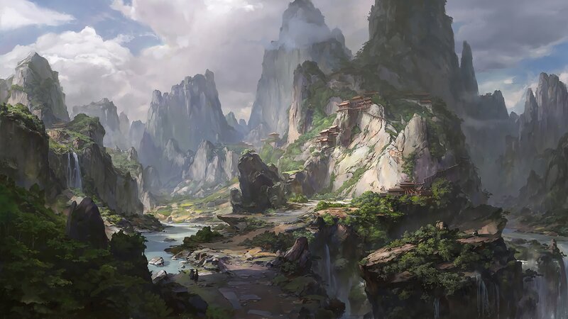 Mountain Temple Village — Green