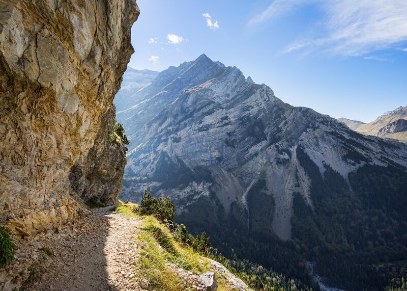 Mountain Trail Path — Blue