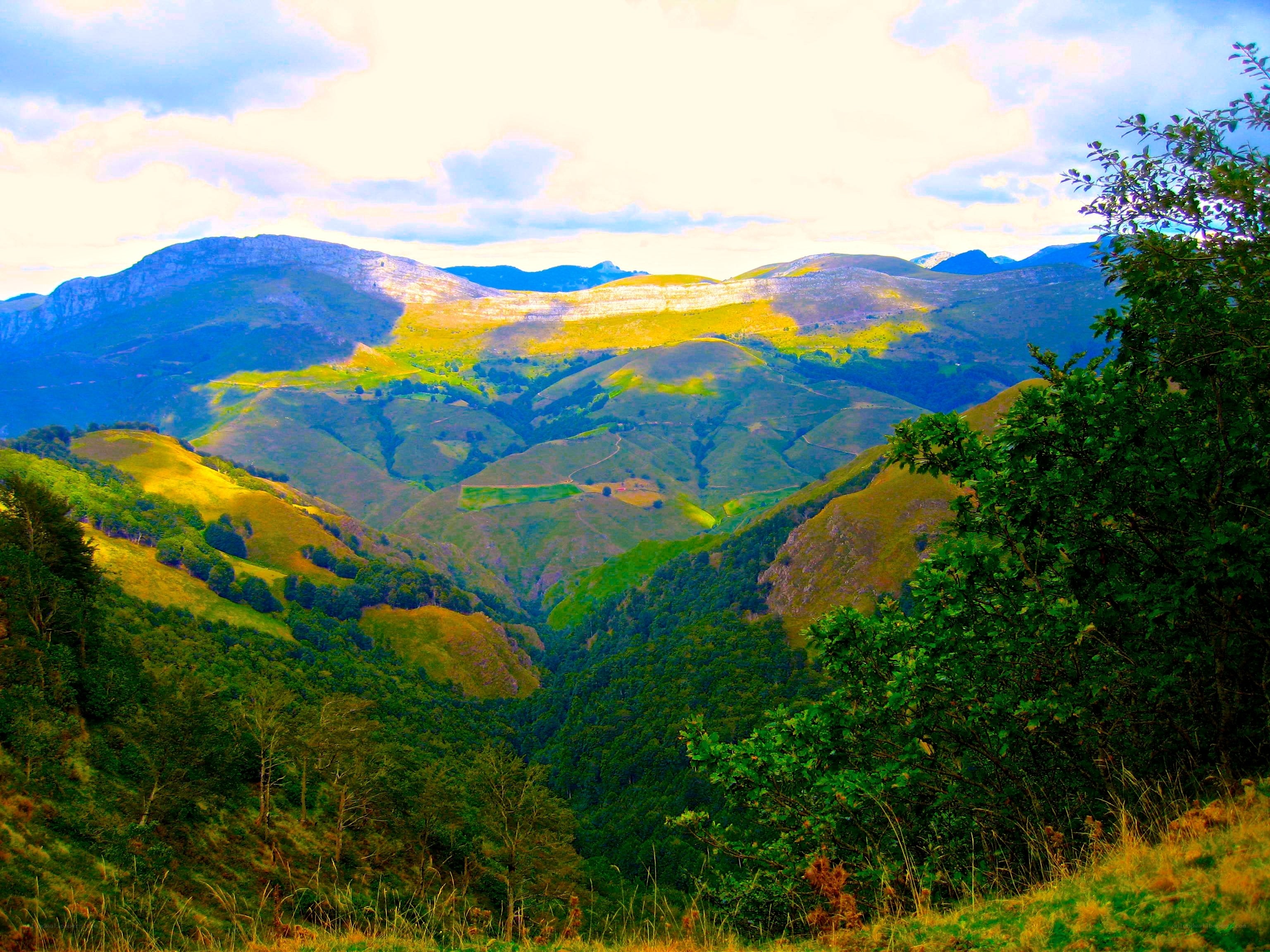 Mountain valley landscape