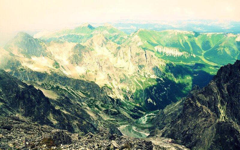 Mountain valley landscape
