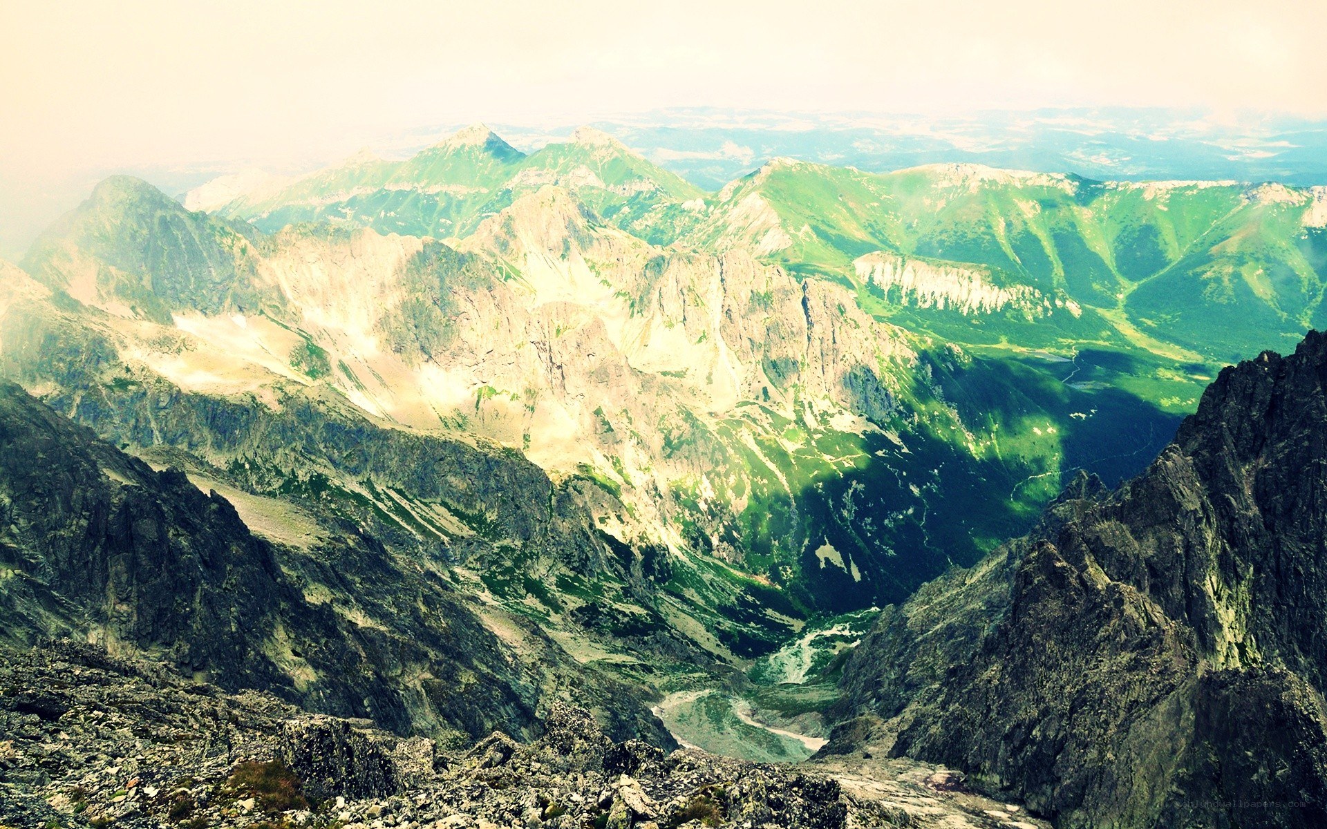 Mountain valley landscape