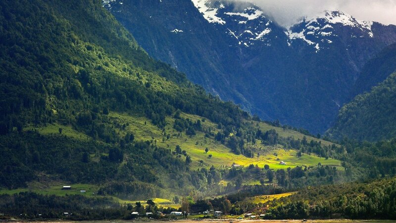 mountain valley landscape