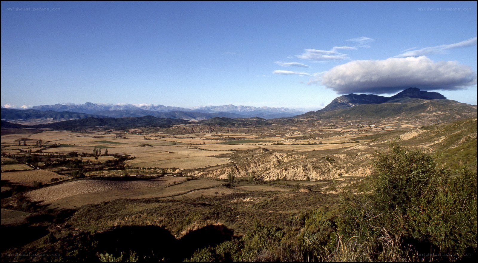 Mountain valley landscape