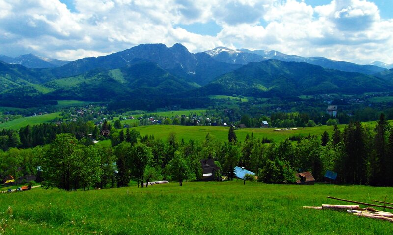 Mountain valley landscape