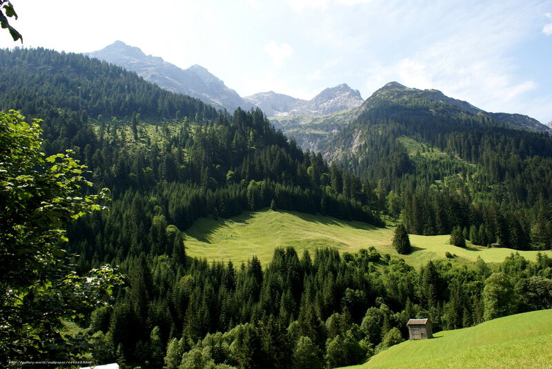 mountain valley landscape