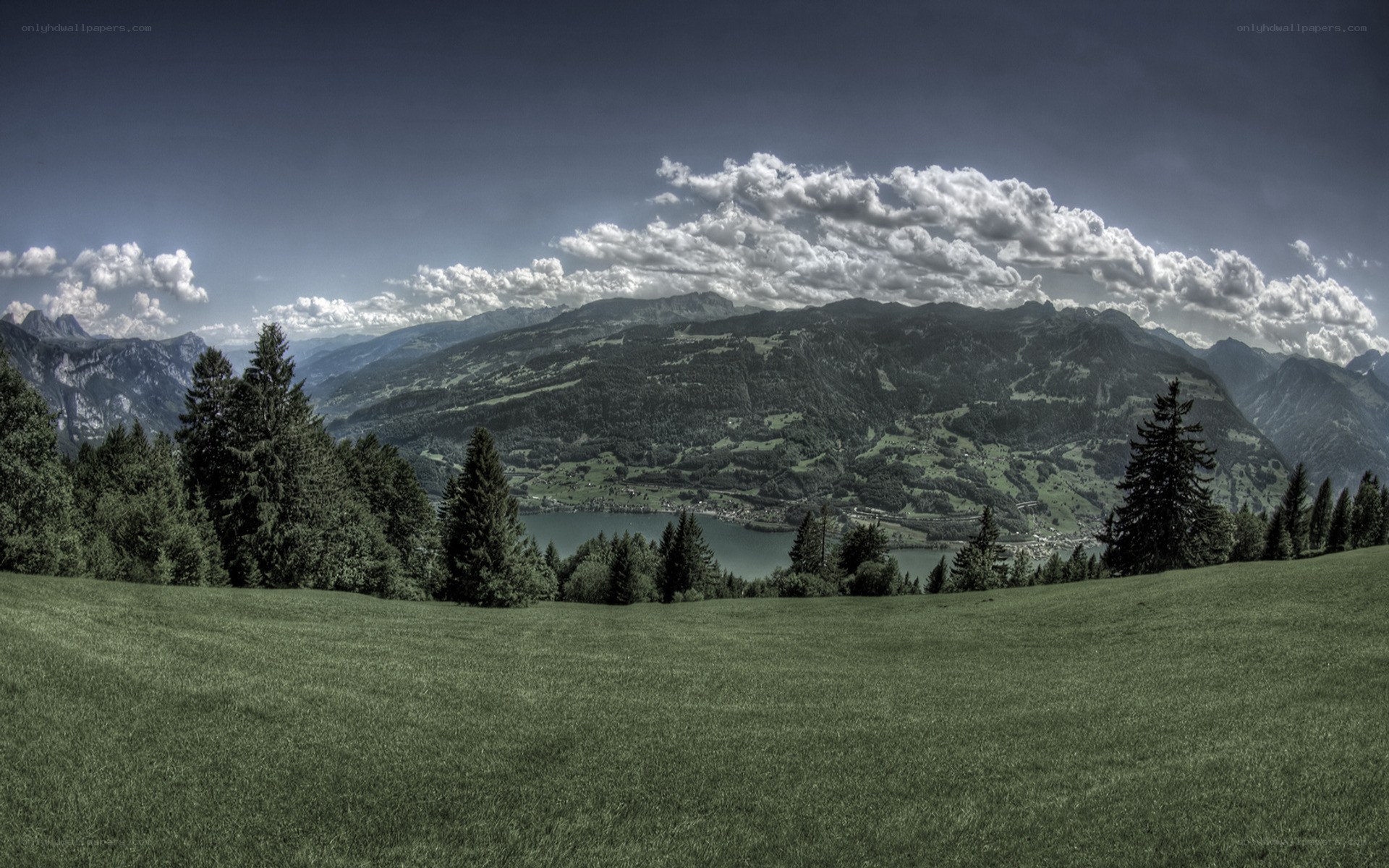 mountain valley landscape