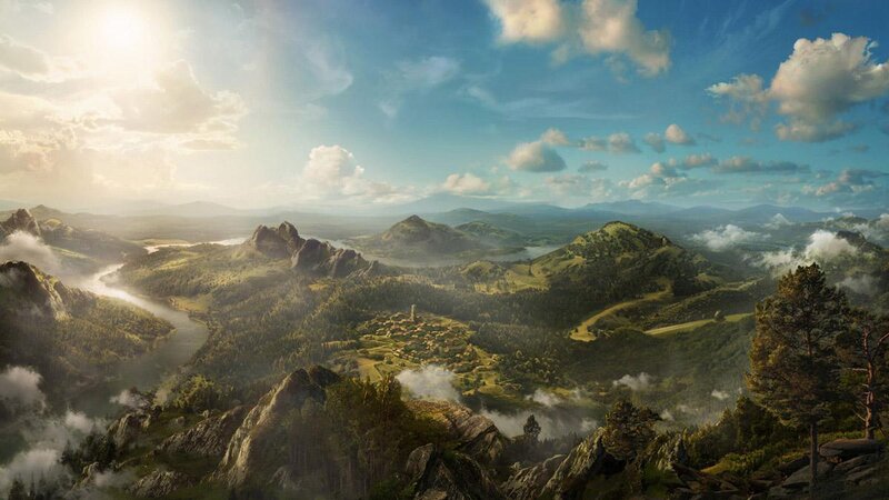 mountain valley landscape