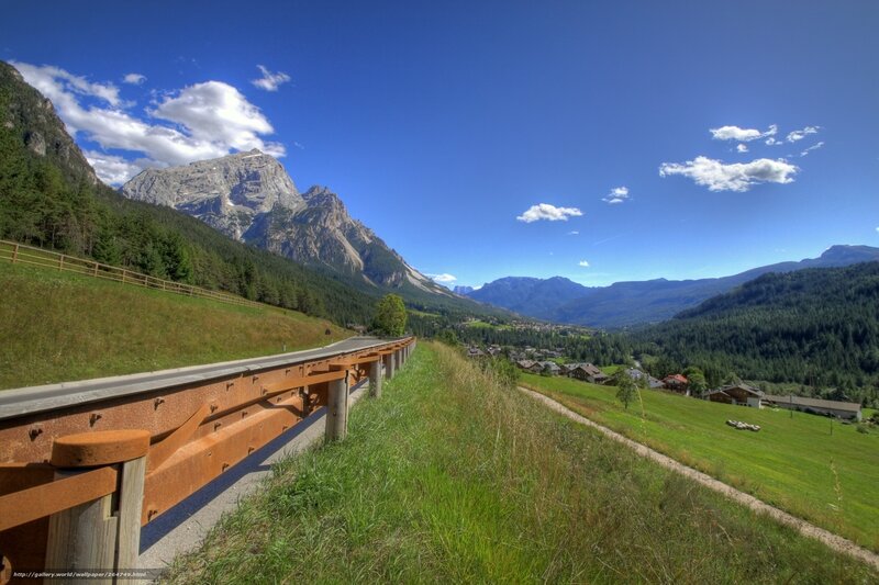 Mountain valley landscape
