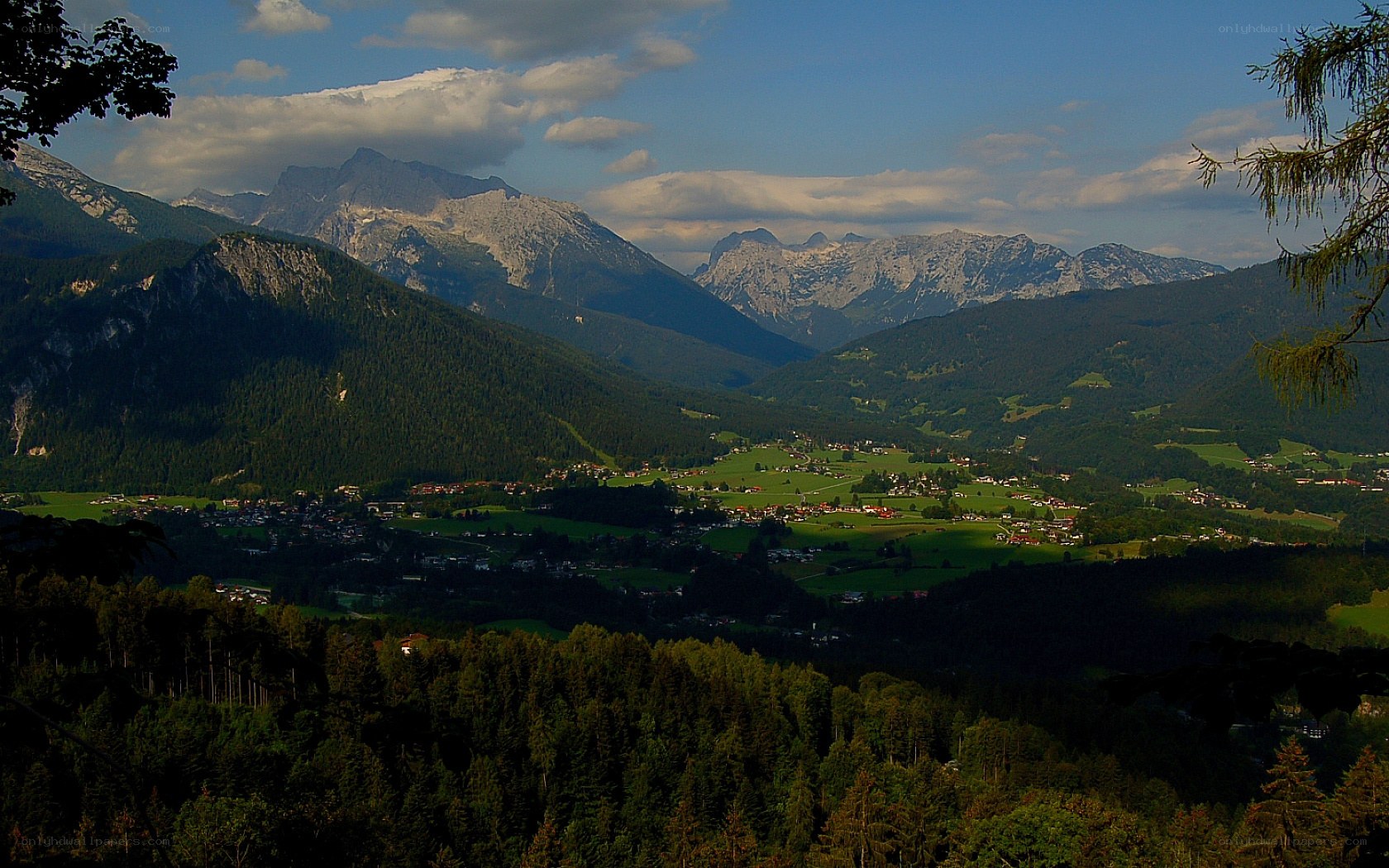 Mountain valley landscape