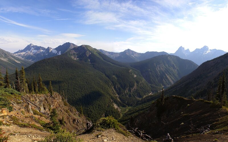 Mountain valley landscape